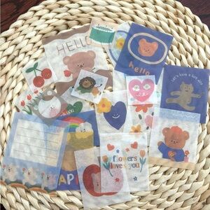 New Journaling supplies-Cute Bear and Heart Stickers